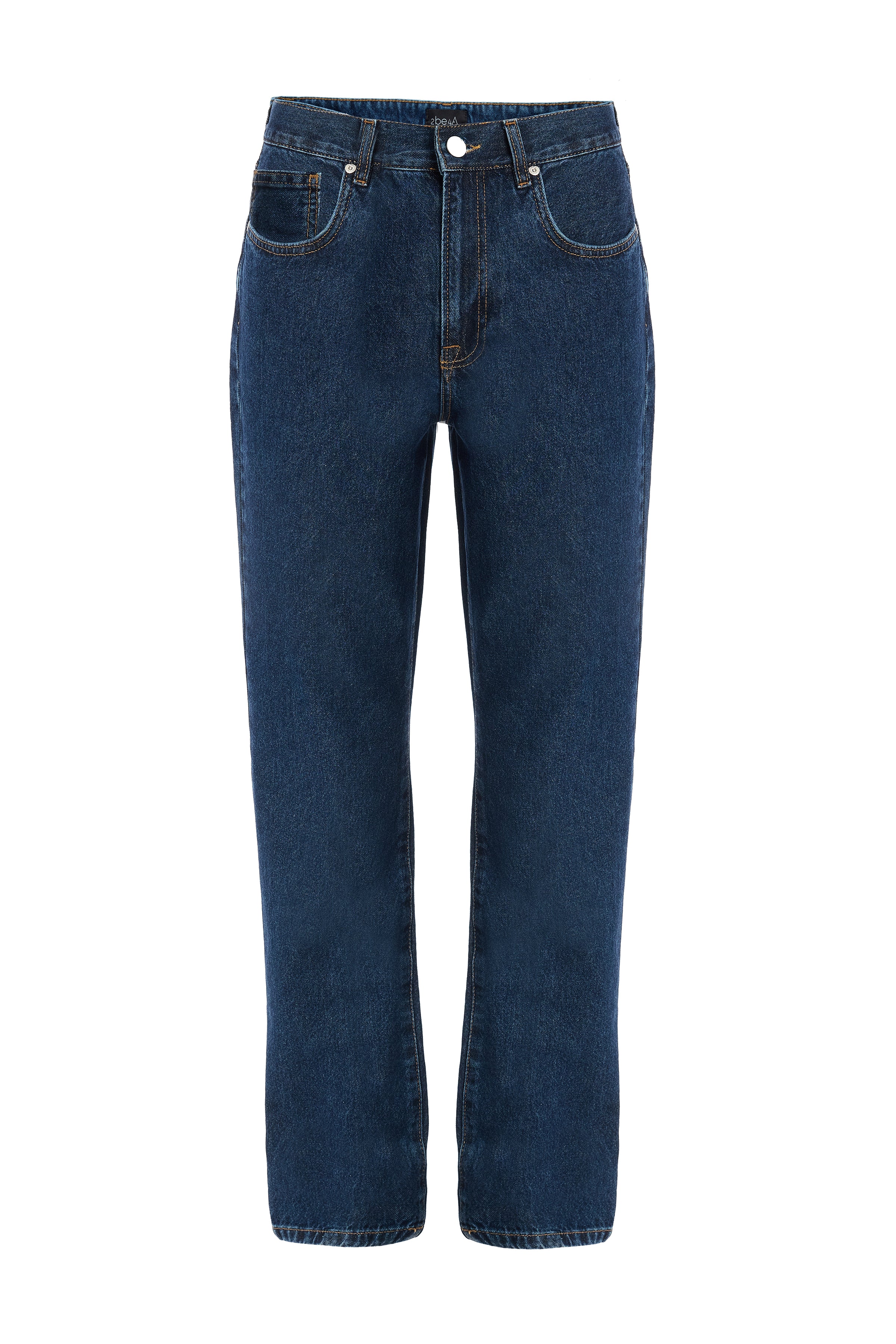 Erkek Lacivert Straight Denim Pantolon