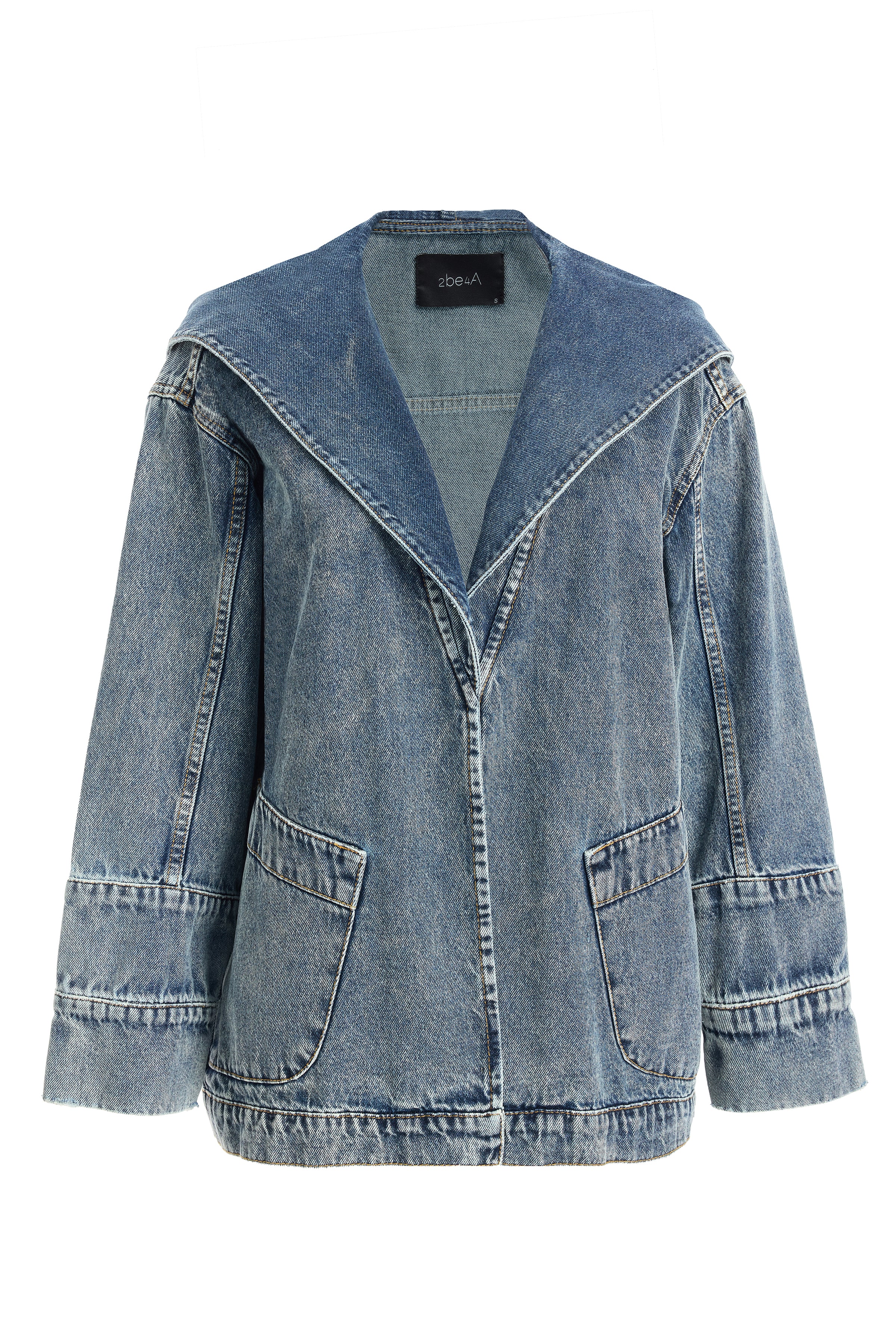 Kadın Kapüşonlu Denim Ceket