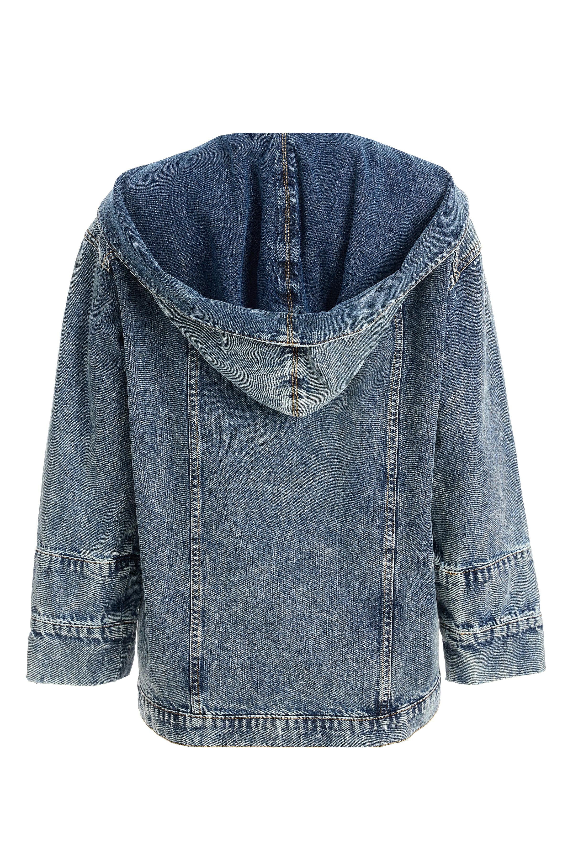 Kadın Kapüşonlu Denim Ceket