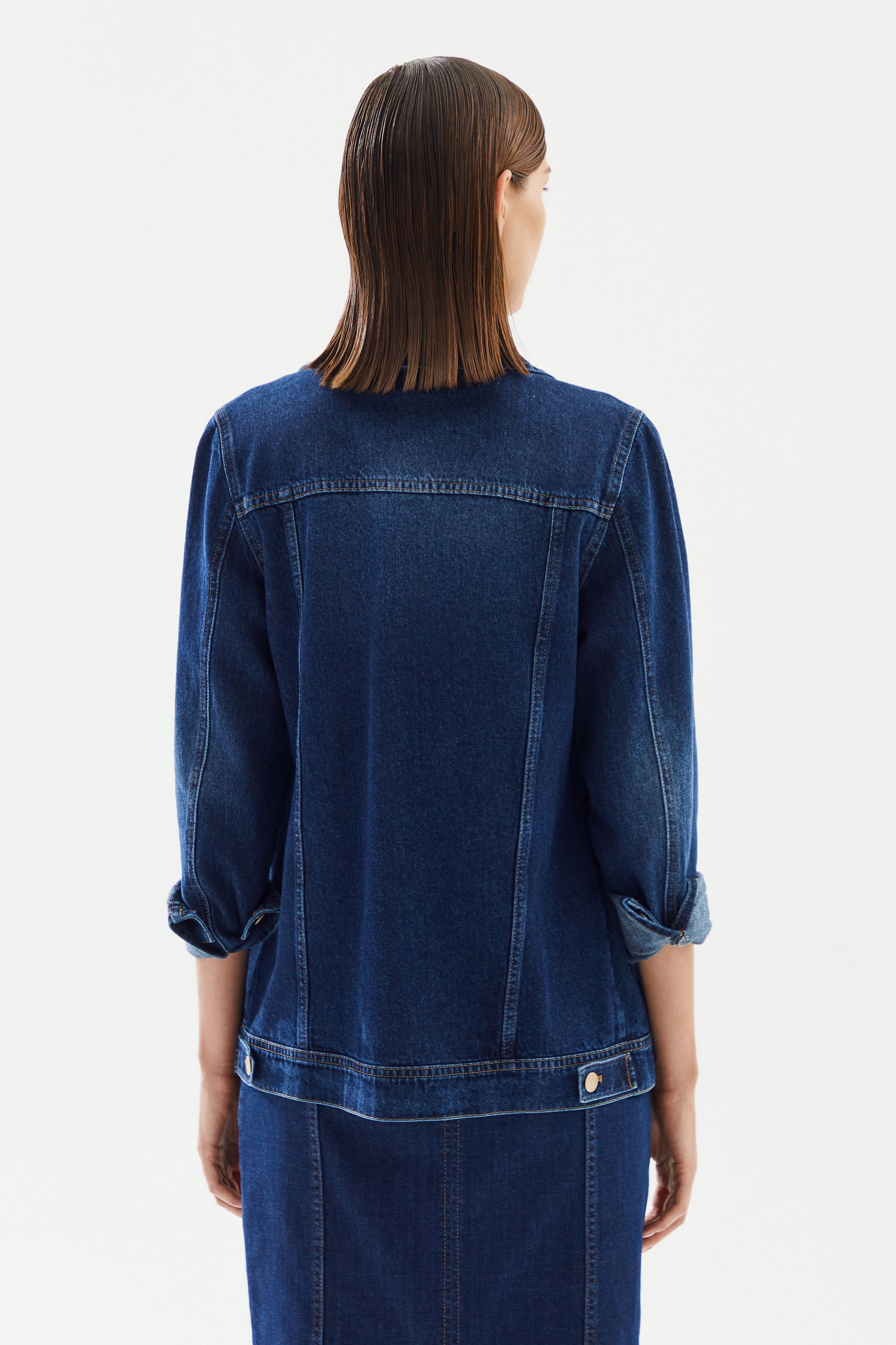 Kadın Klasik Denim Ceket
