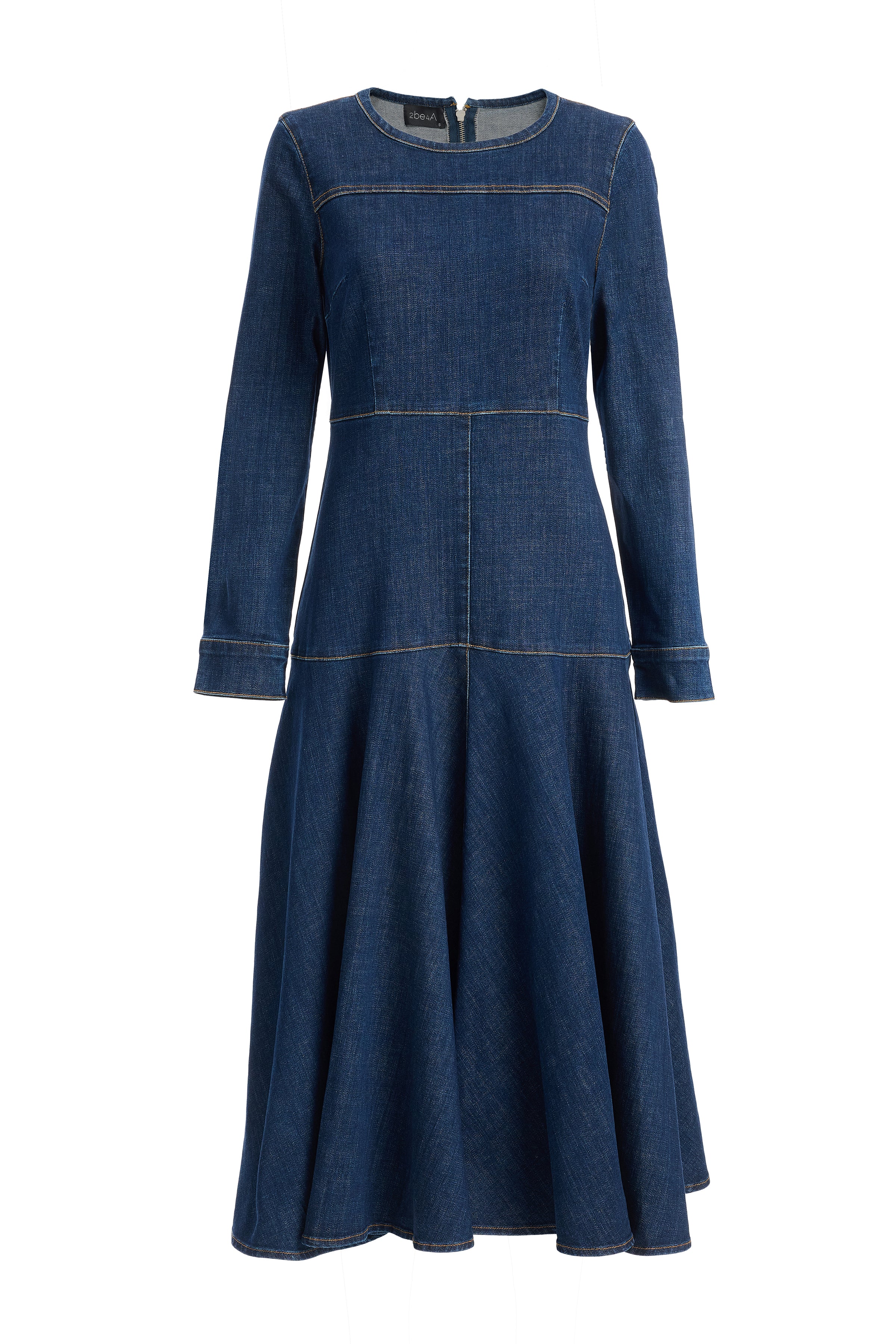 Kadın Klasik Denim Elbise