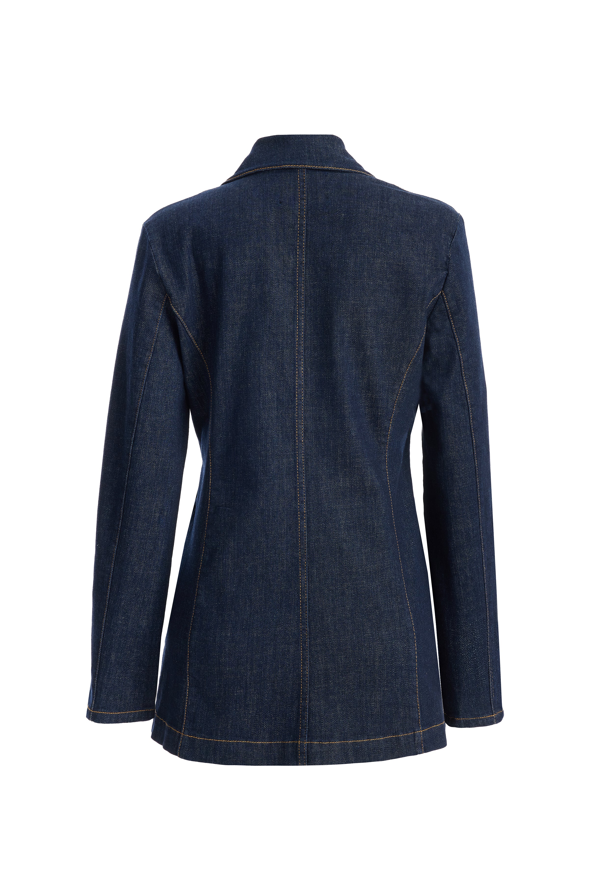 Kadın Kol Yırtmaçlı Blazer Denim Ceket