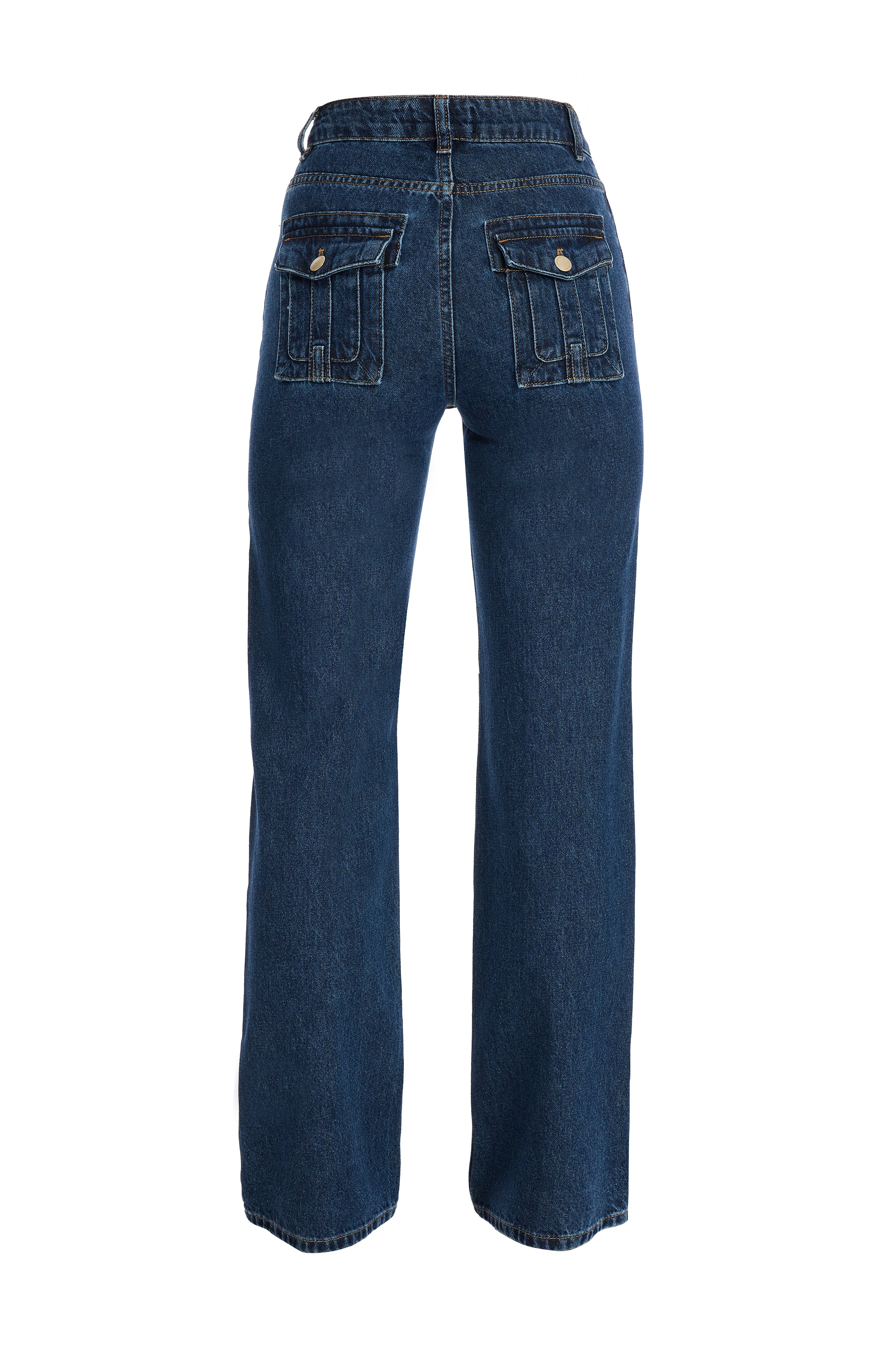 Women's Mid Rise Straight Denim Trousers