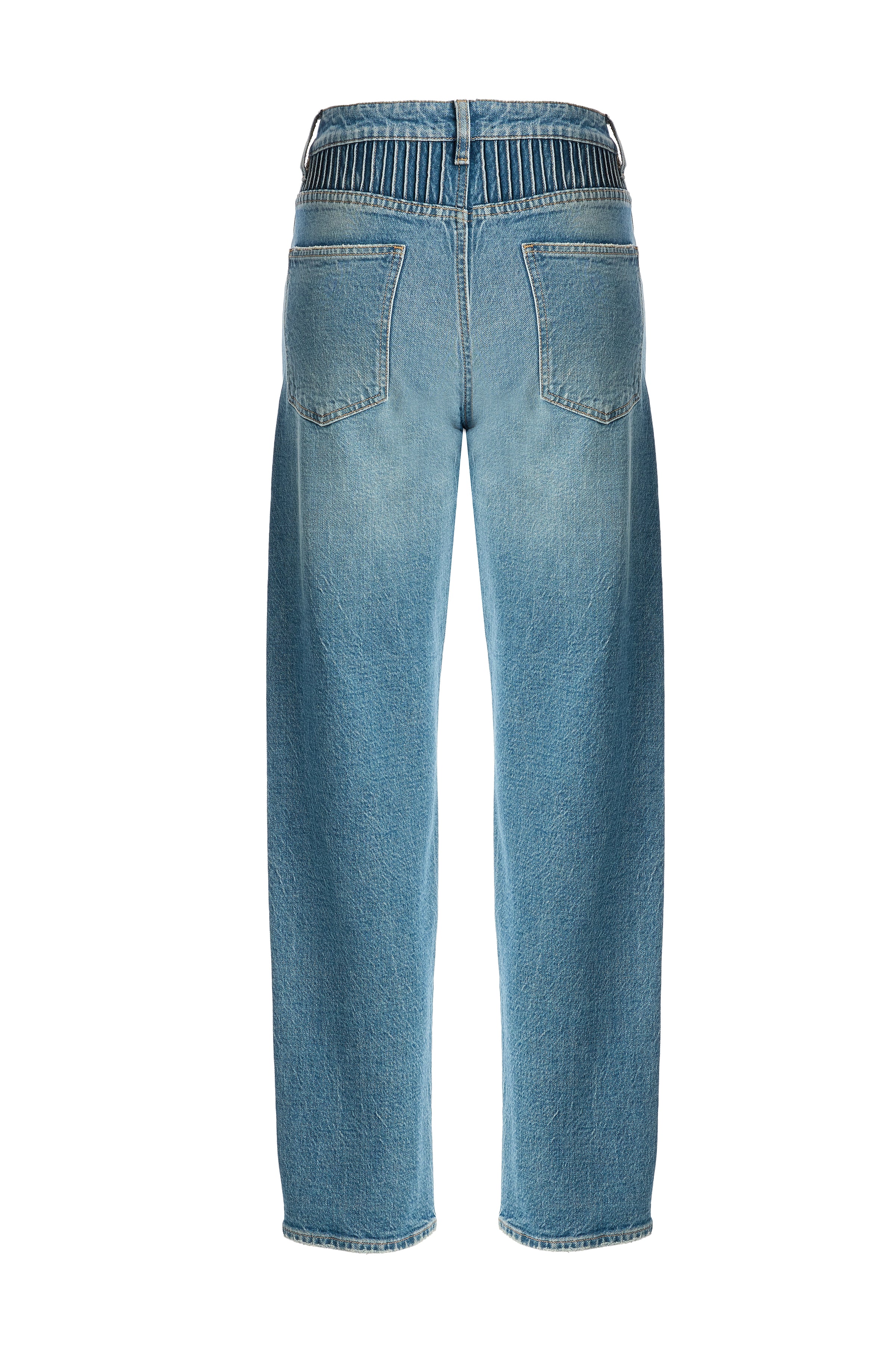 Kadın Nervürlü Denim Pantolon