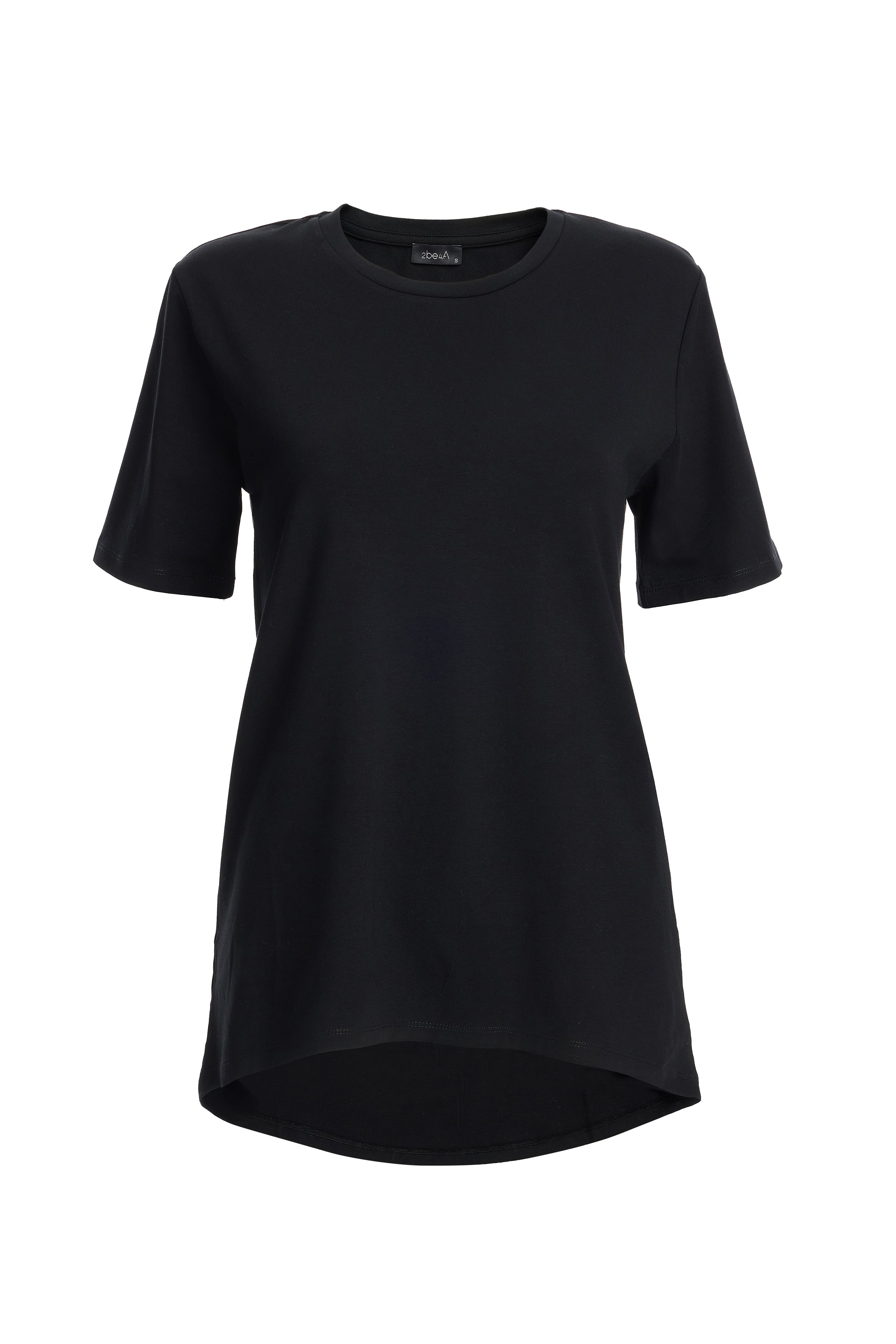 Kadın Siyah Arkası UzunTtshirt