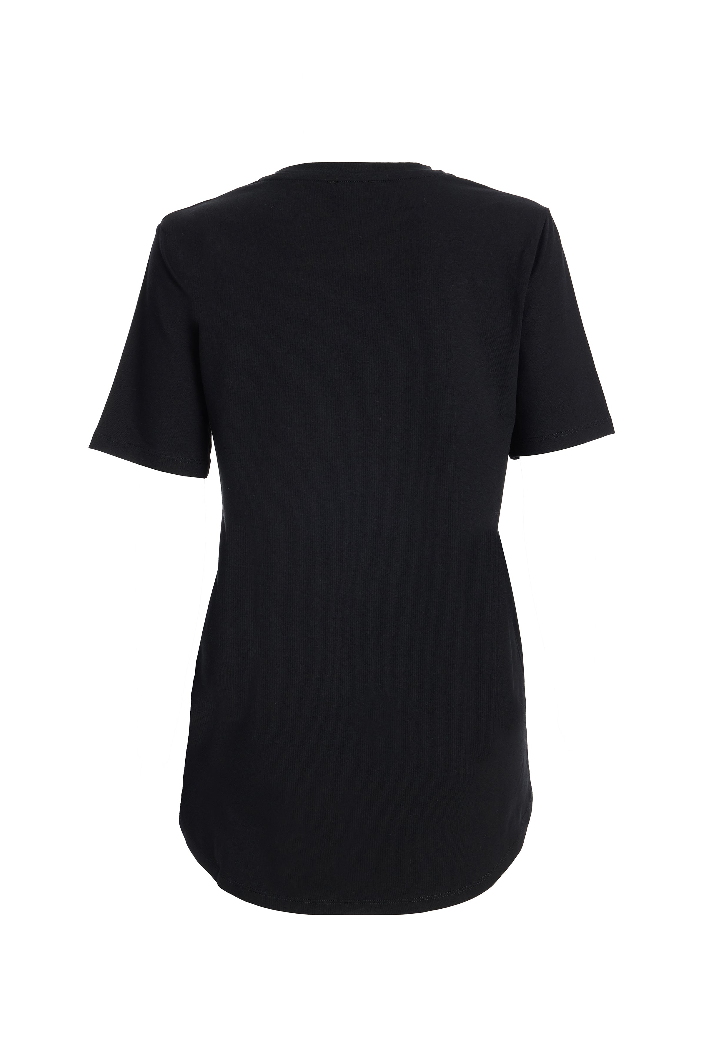 Kadın Siyah Arkası UzunTtshirt