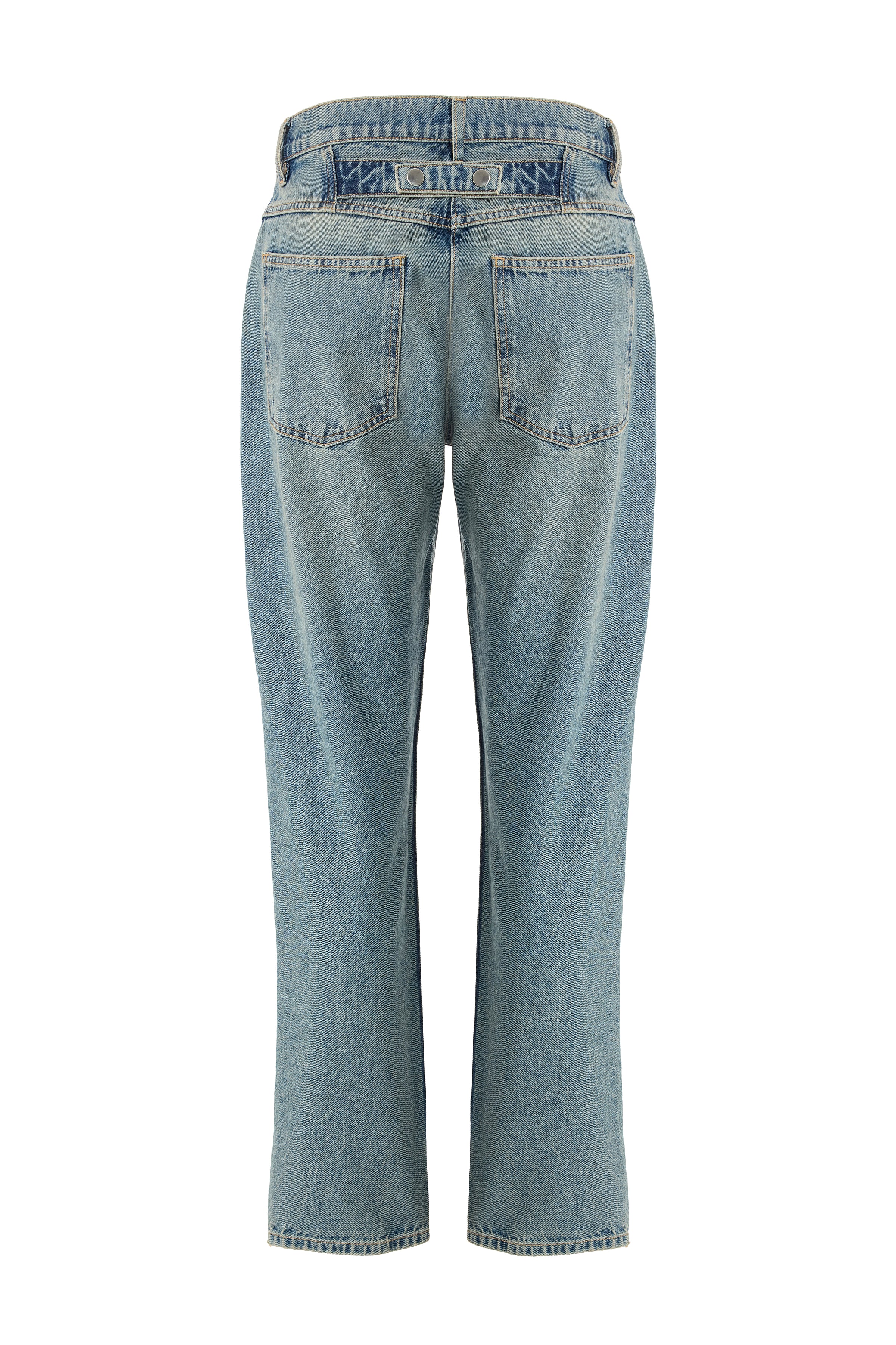 Erkek Açık Mavi Denim Pantolon