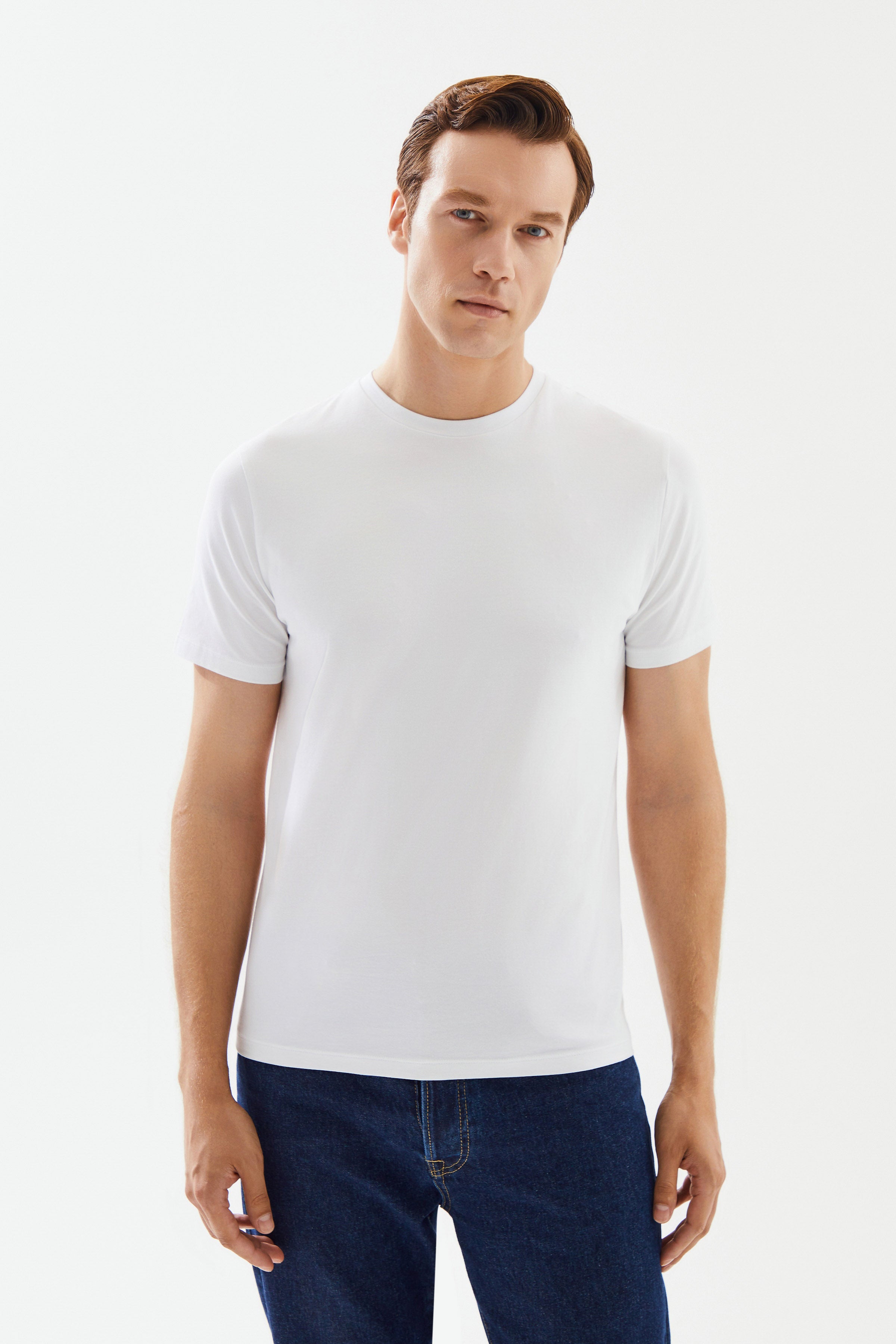 Erkek Beyaz T-Shirt