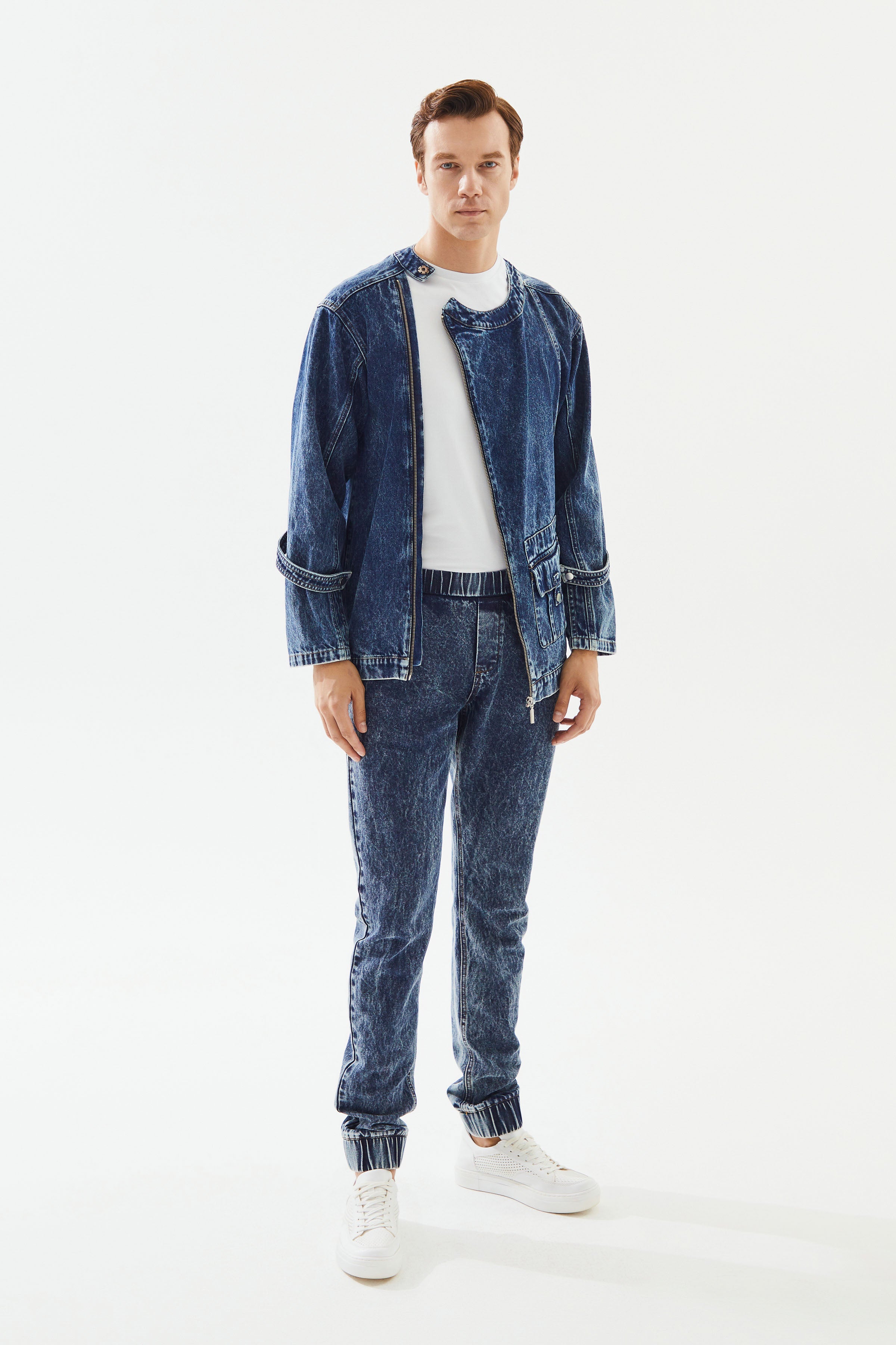 Erkek Jogger Denim Pantolon