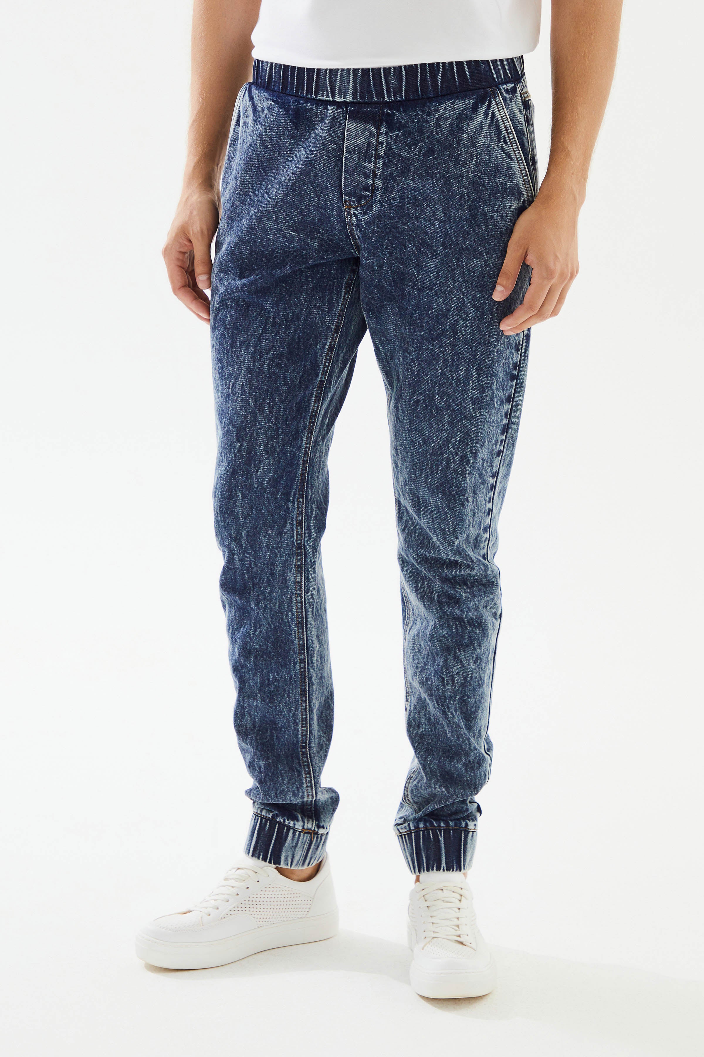 Erkek Jogger Denim Pantolon