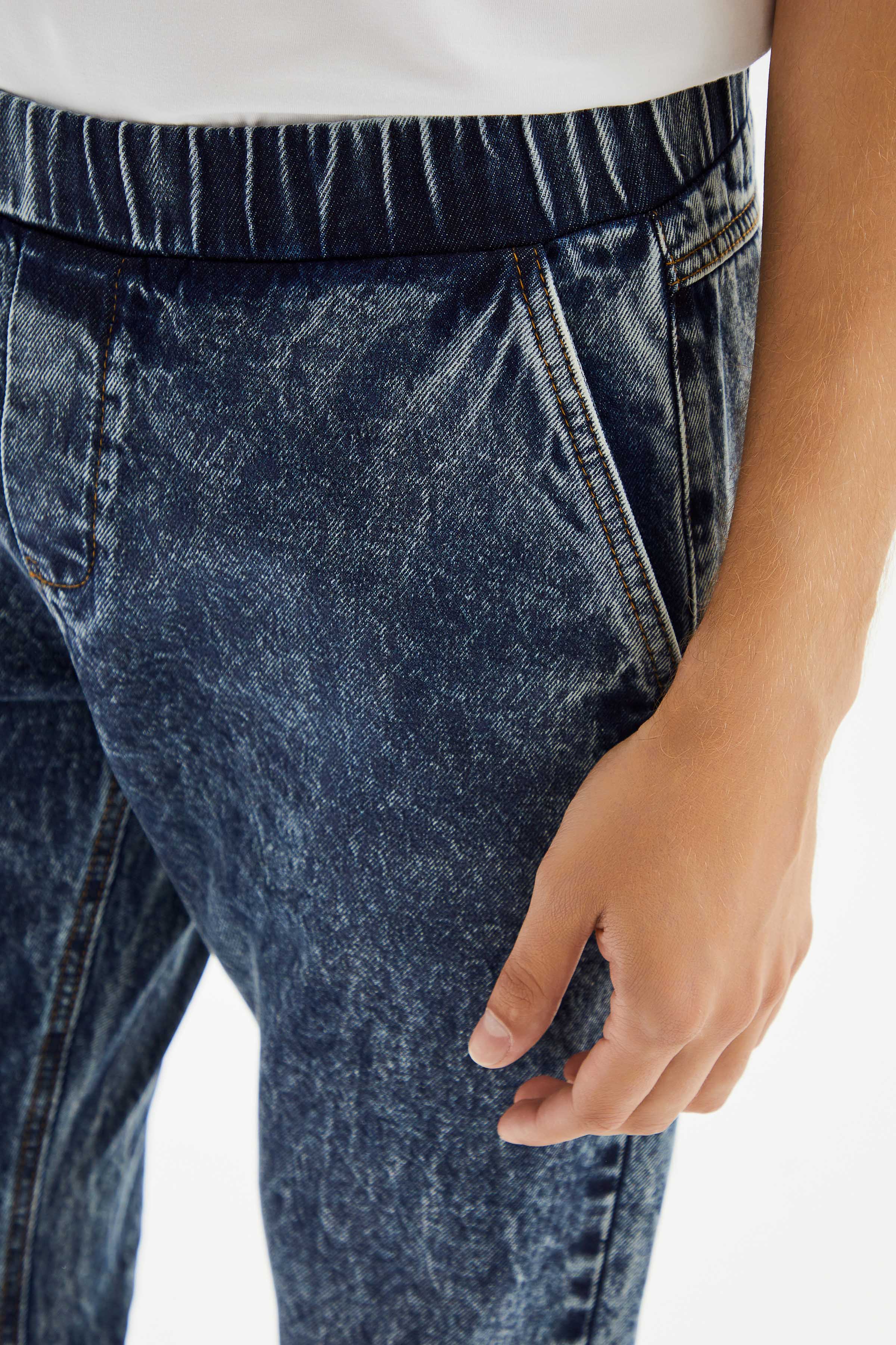 Erkek Jogger Denim Pantolon