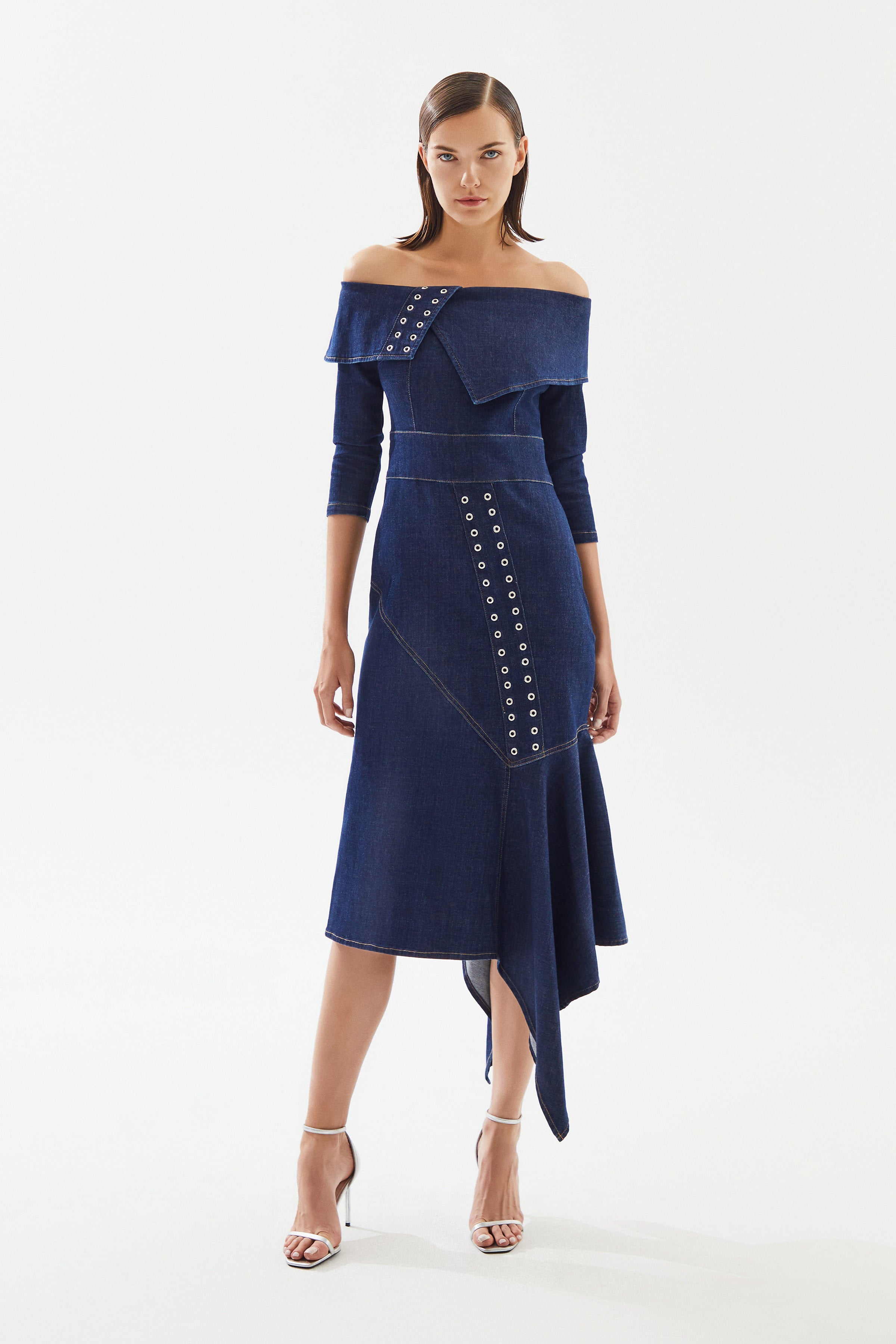 Women's Asymmetrical Denim Dress