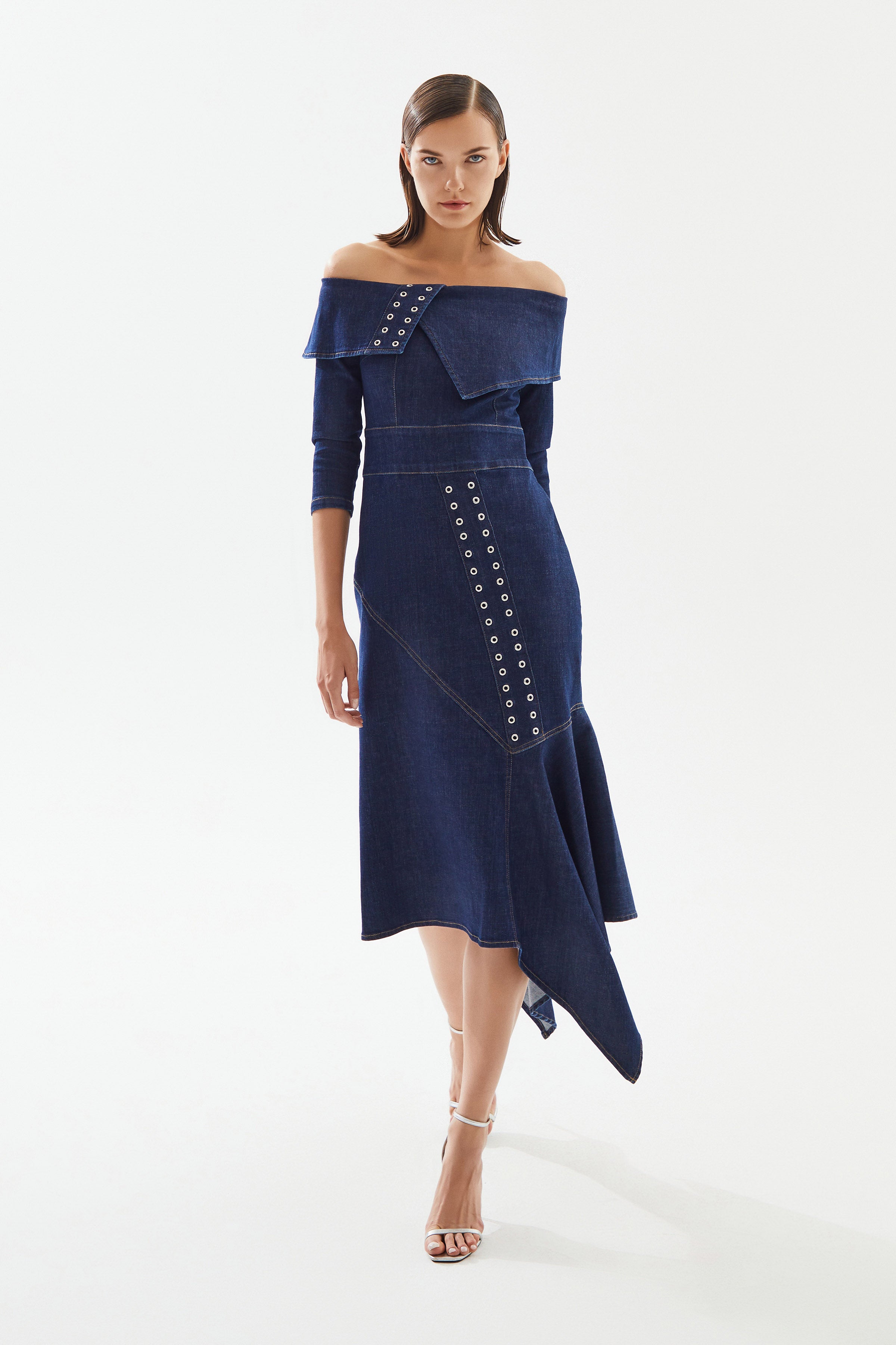Women's Asymmetrical Denim Dress