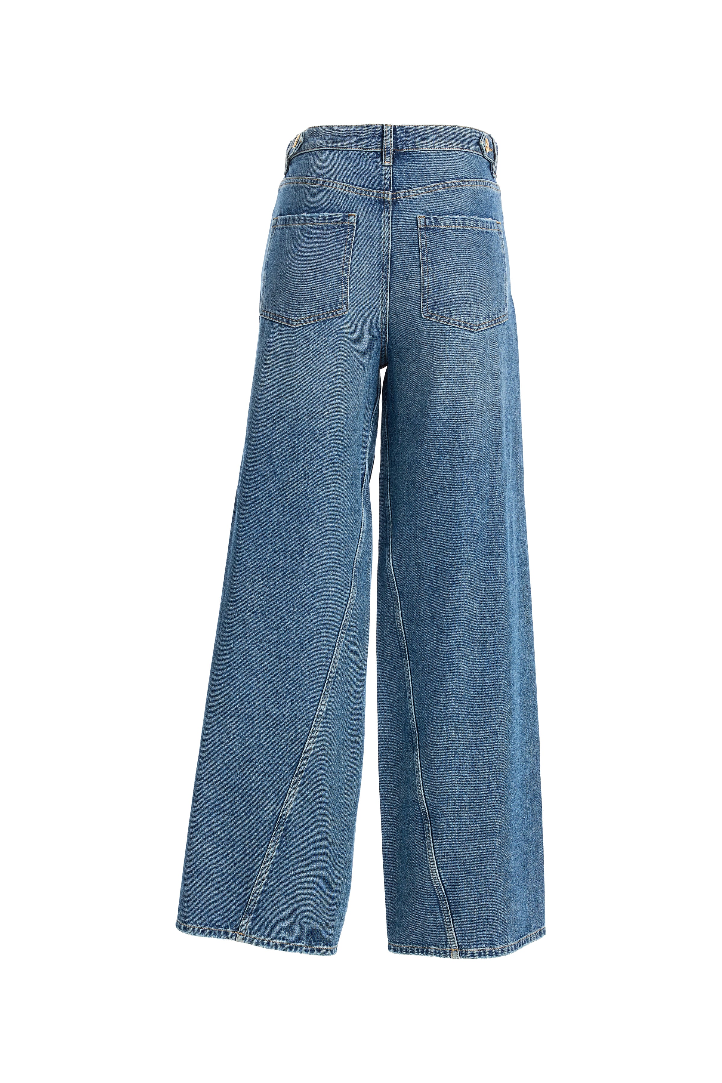 Kadın Bol Kesim Denim Pantolon