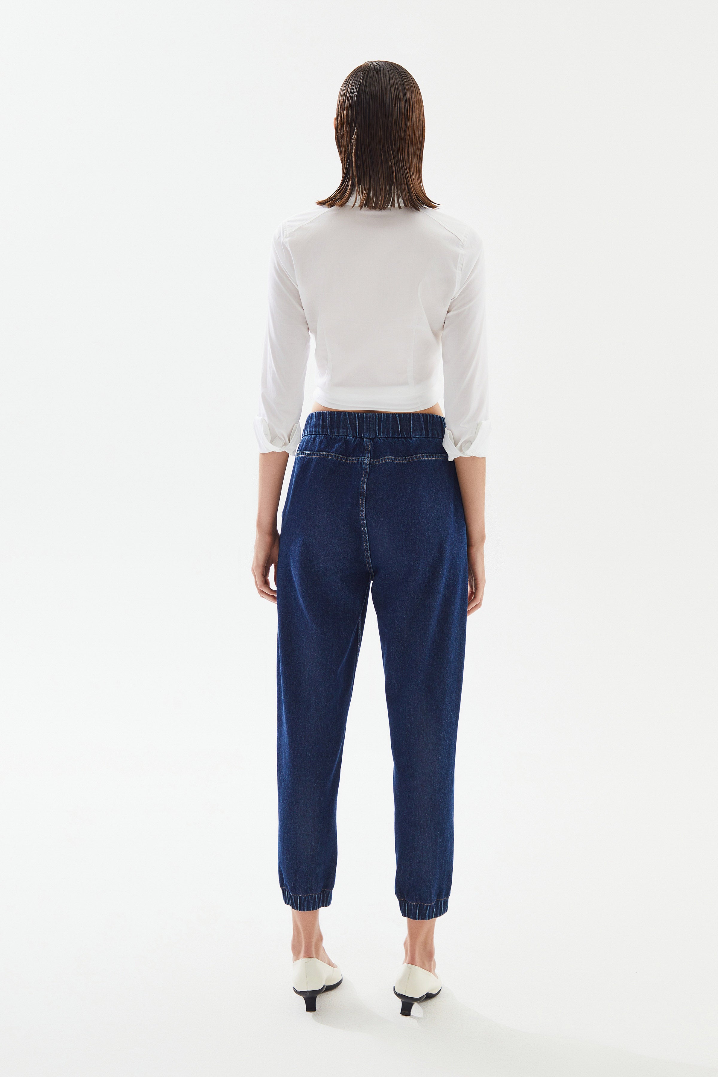 Kadın Jogger Denim Pantolon