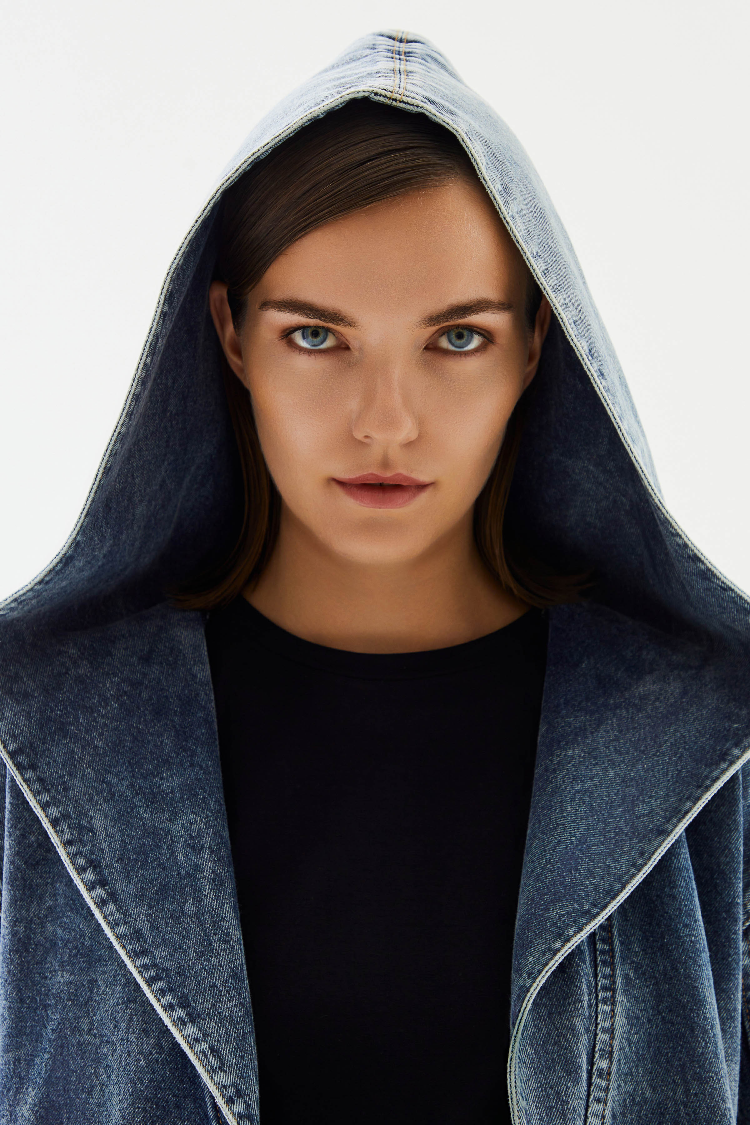 Women's Hooded Denim Jacket