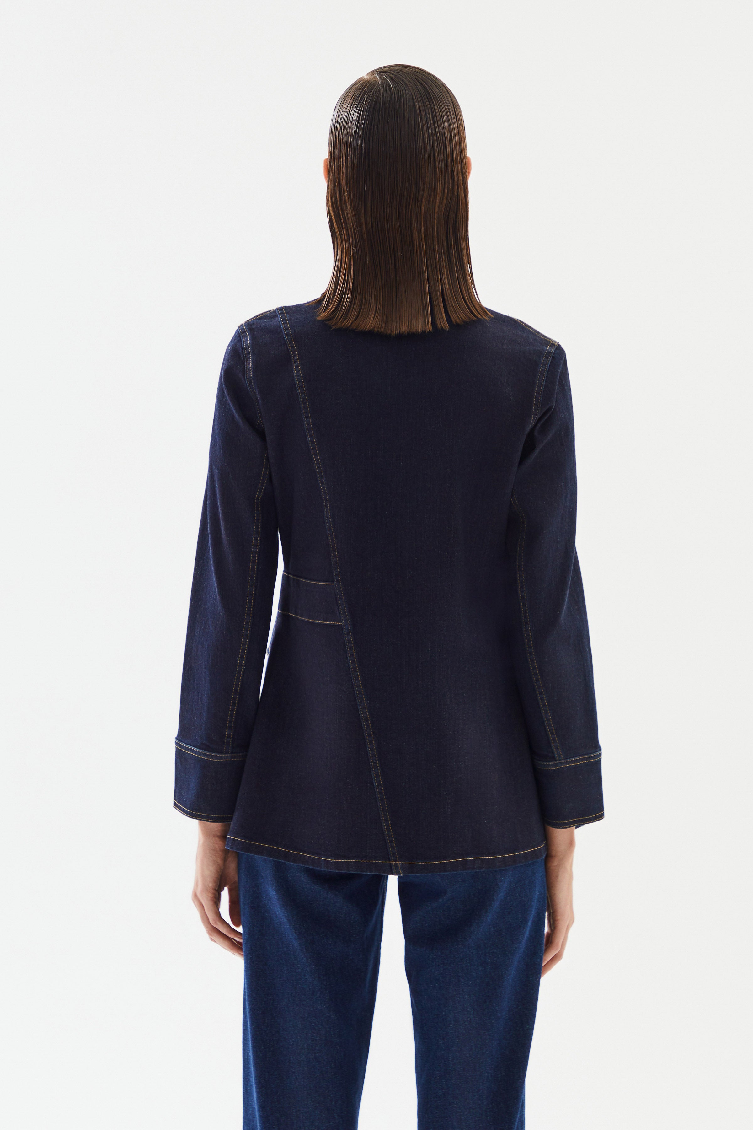 Women's Double Breasted Denim Jacket
