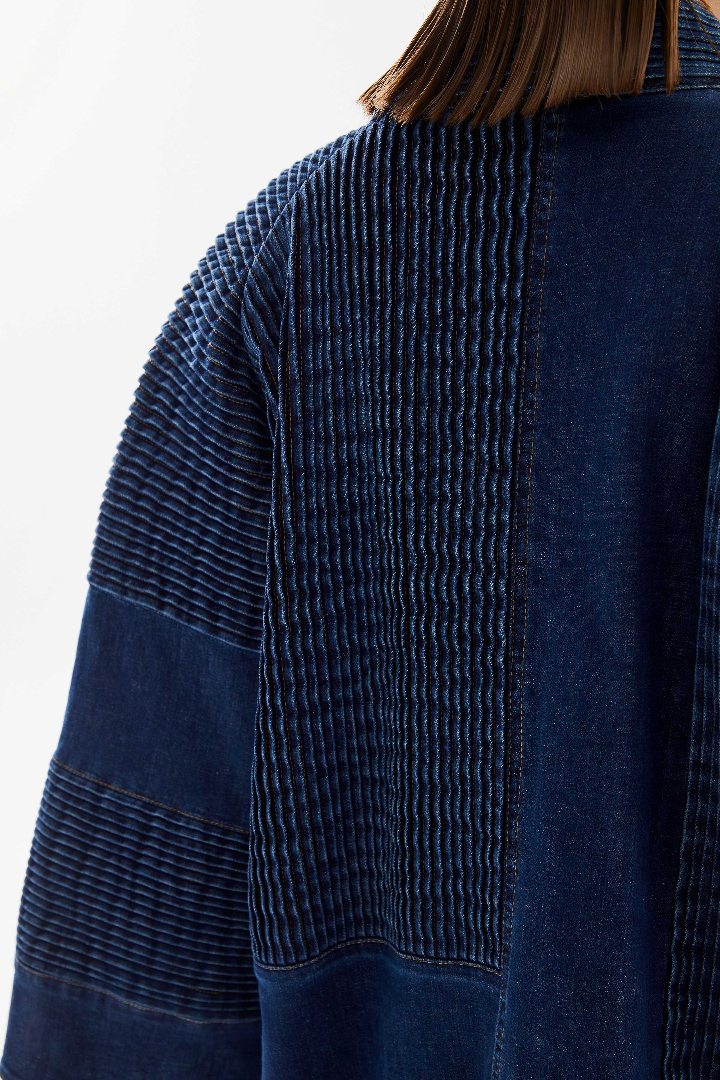 Women's Ribbed Denim Kimono