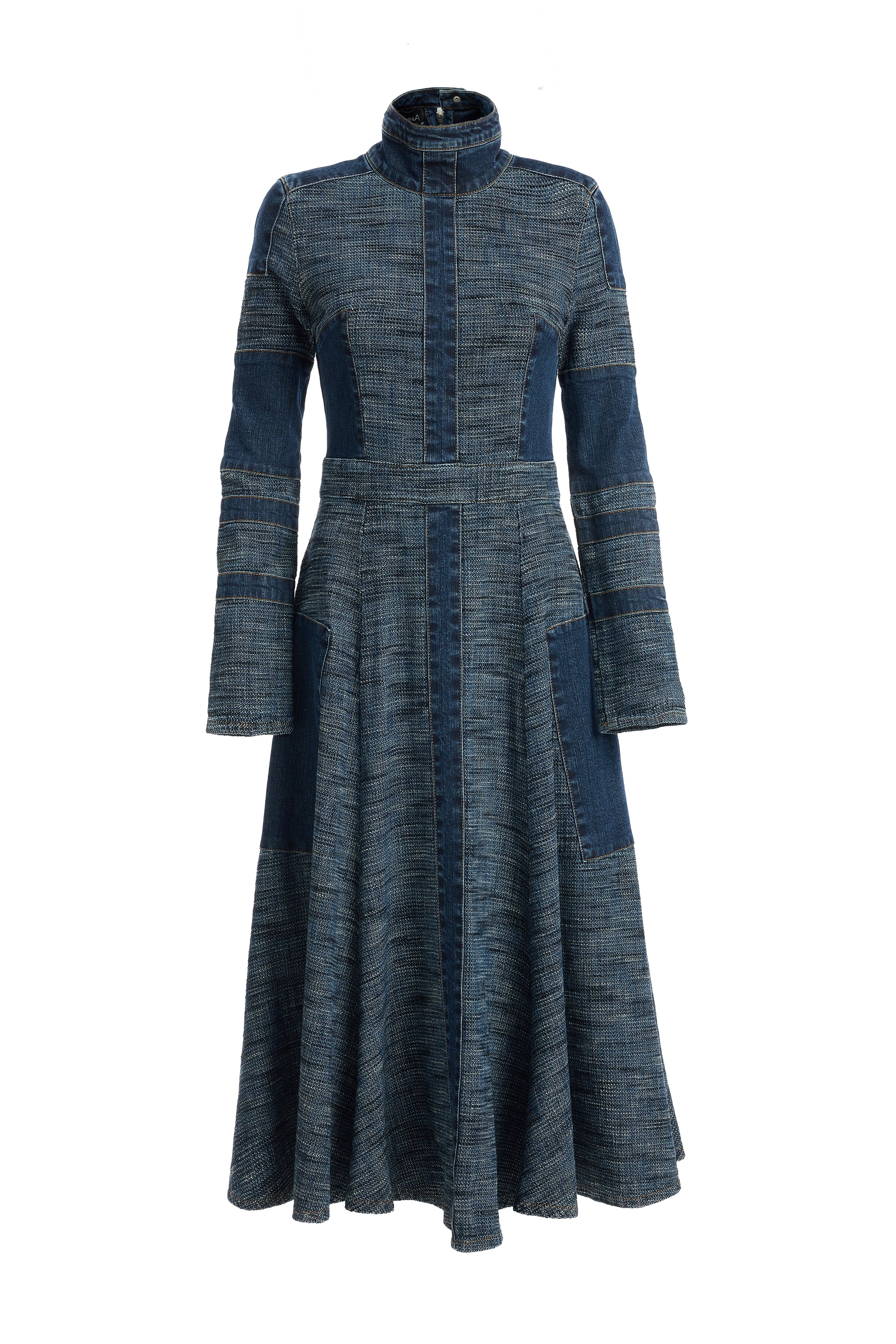 Women's Striped Denim Dress